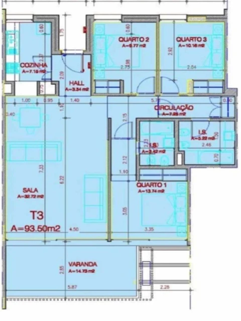Apartamento T3 para Venda em Mexilhoeira Grande