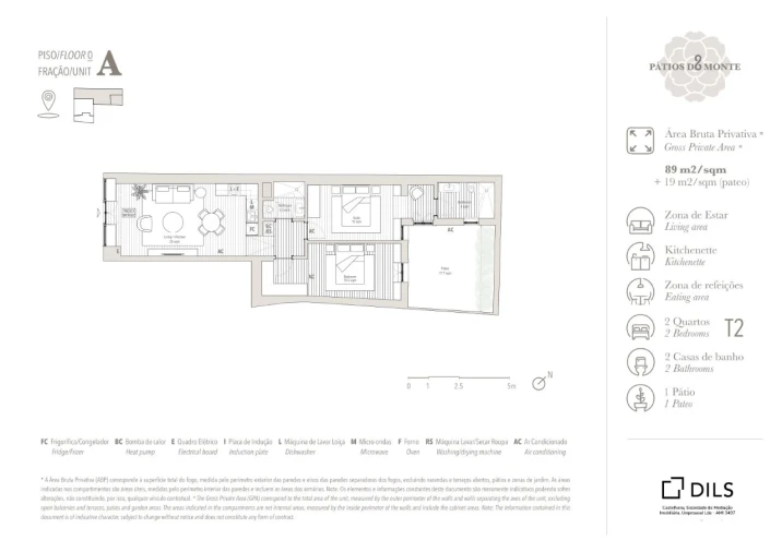 Apartamento T2 para Venda em São Vicente Planta 1