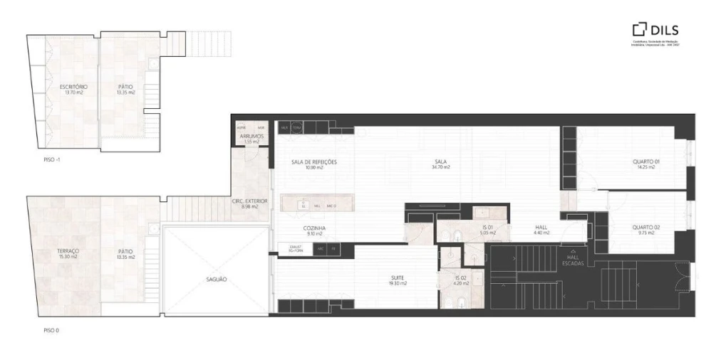 Apartamento T3 para Venda em Avenidas Novas Planta 1