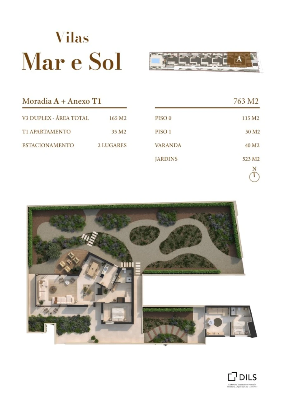 Moradia T4 para Venda em Albufeira e Olhos de Água Planta 2