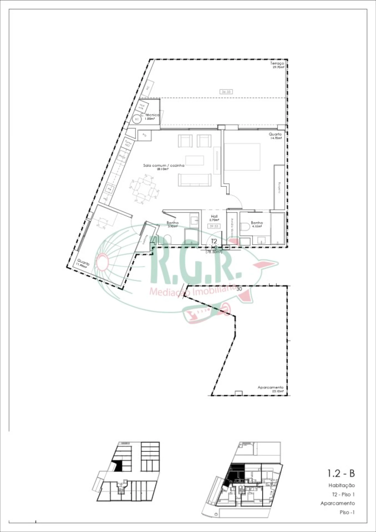 Apartamento T2 para Venda em Gulpilhares e Valadares Foto 14