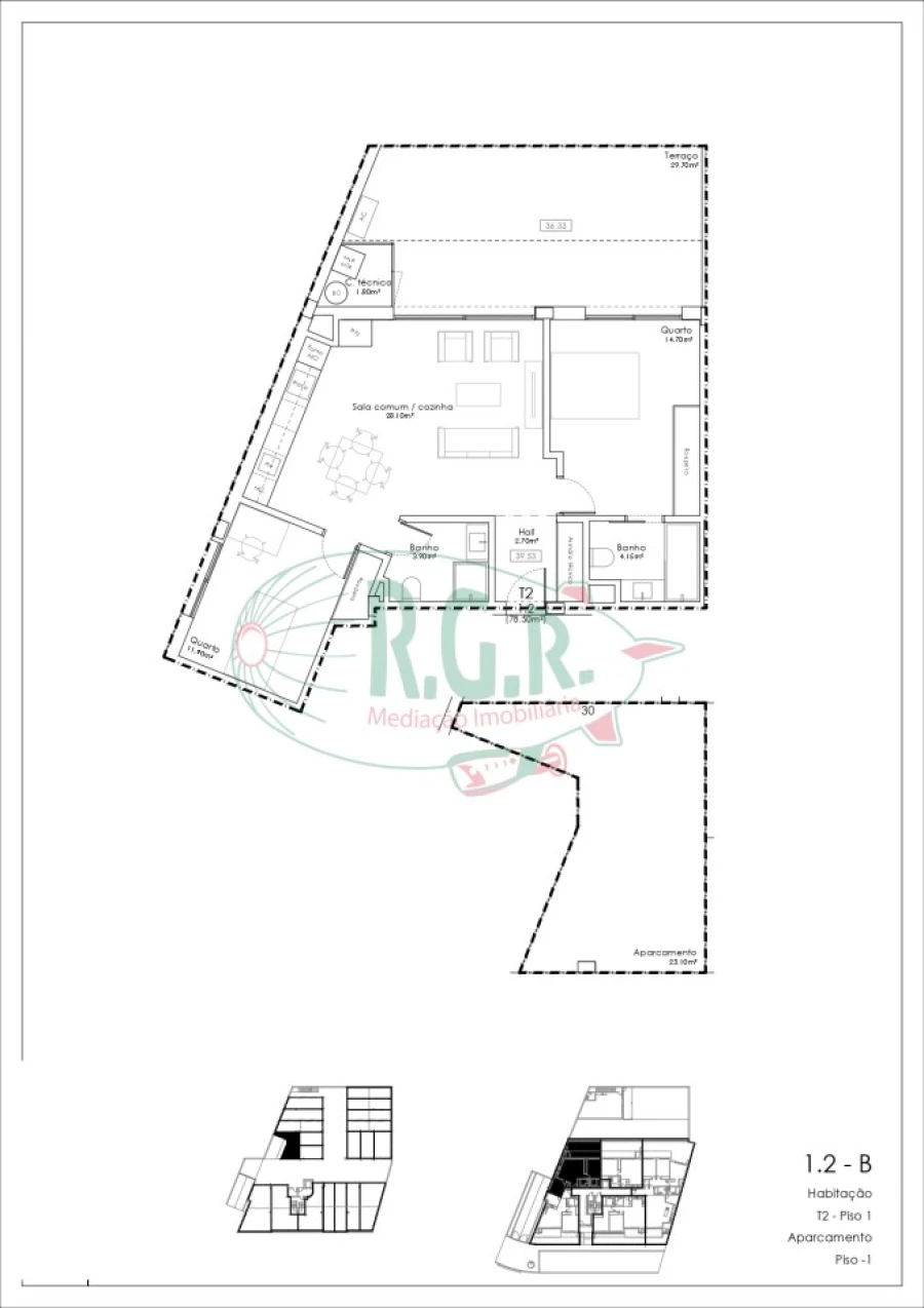 Apartamento T2 para Venda em Gulpilhares e Valadares Foto 14