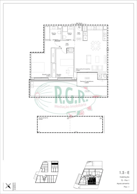 Apartamento T2 para Venda em Gulpilhares e Valadares