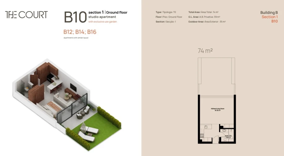 Apartamento para Venda em Lagoa e Carvoeiro Planta 1
