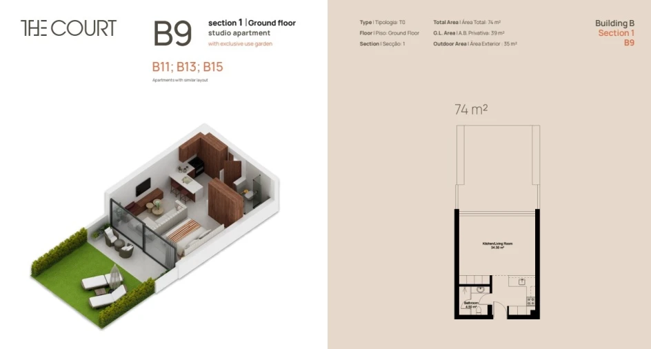 Apartamento para Venda em Lagoa e Carvoeiro Planta 1