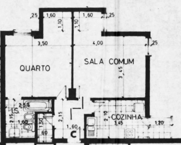 Apartamento T1 para Venda em Cascais e Estoril Planta 1