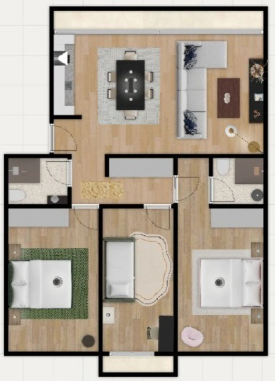 Apartamento T3 para Venda em Benfica Planta 1