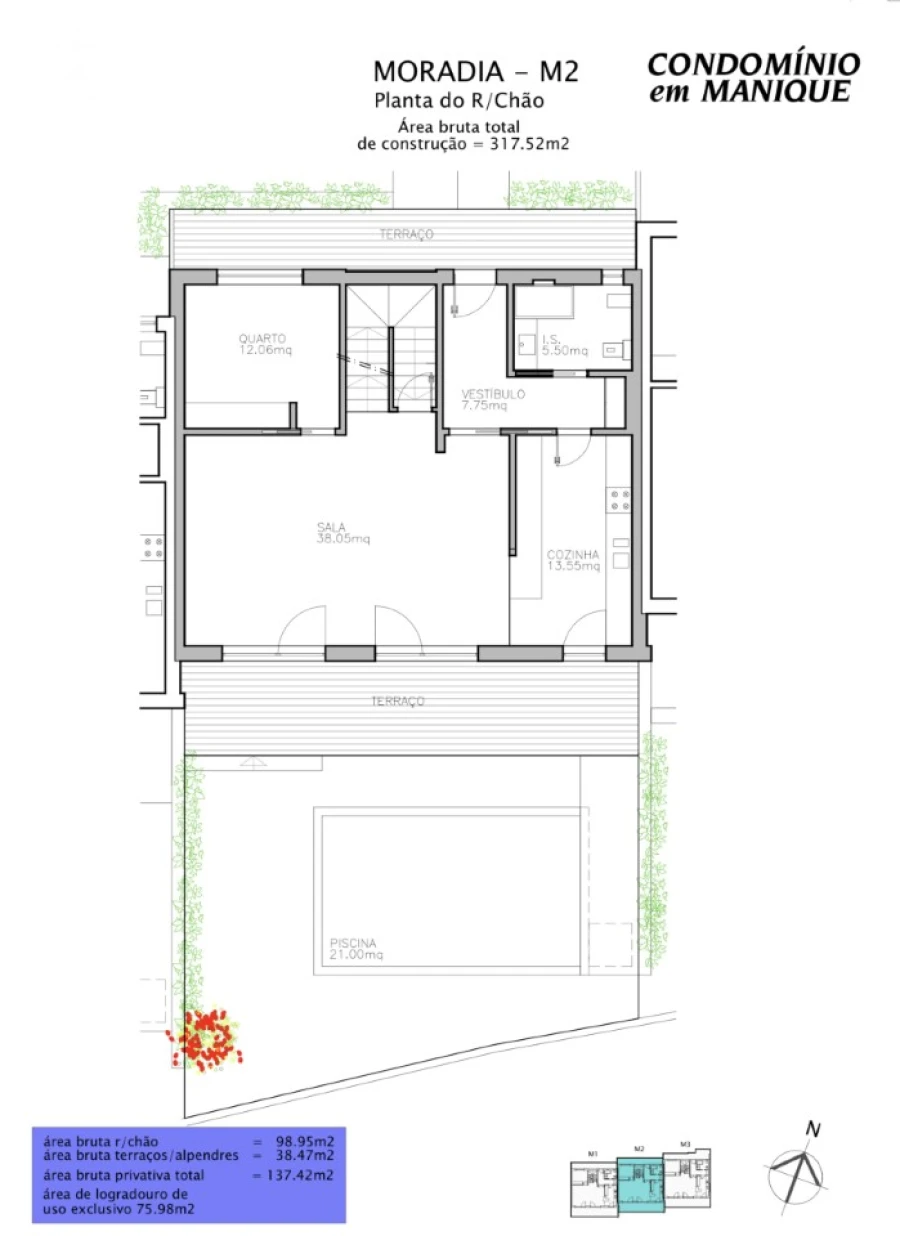 Moradia T4 para Venda em Alcabideche Planta 1