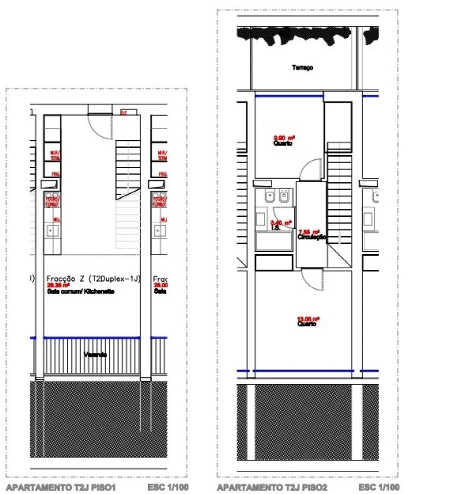 Apartamento T2 para Venda em Estrela Planta 1