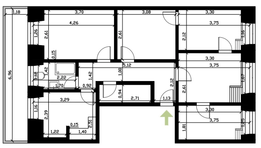 Apartamento T3 para Venda em Penha de França Planta 1