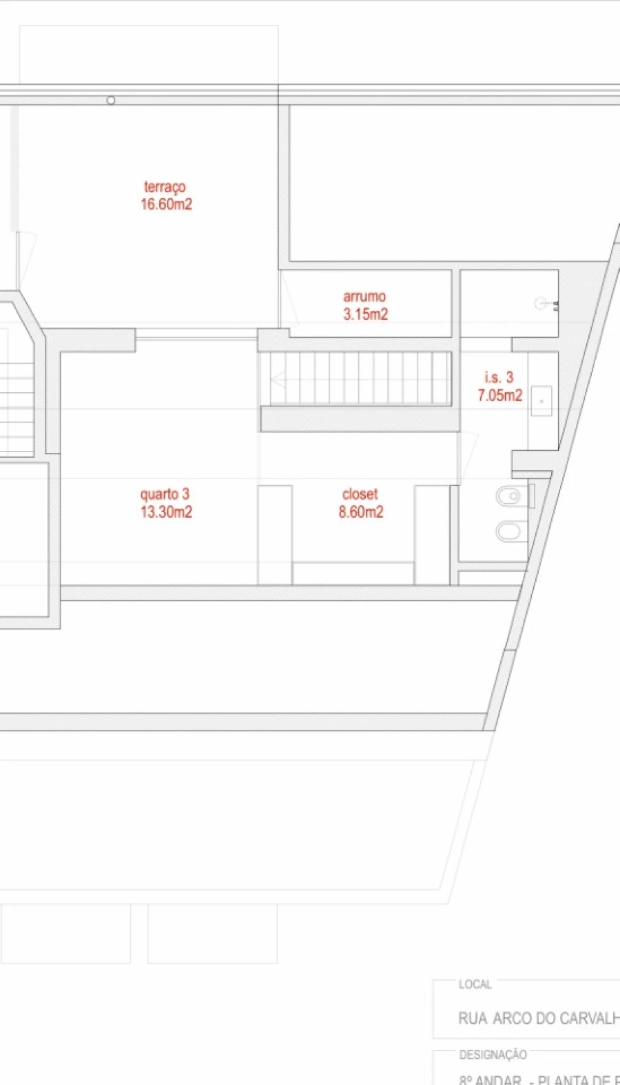 Apartamento T3 para Venda em Campolide Planta 1