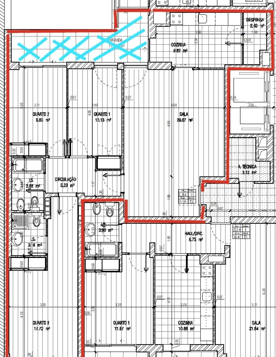 Apartamento T3 para Venda em Arroios Planta 1