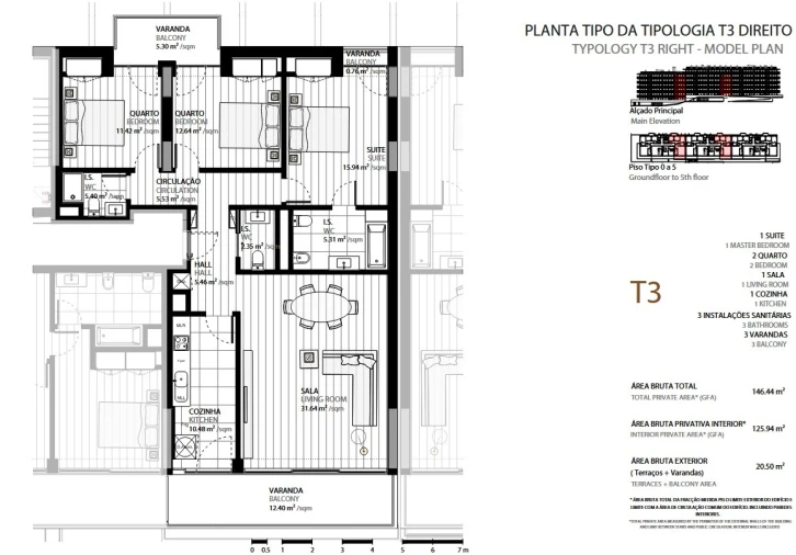 Apartamento T3 para Venda em Seixal, Arrentela e Aldeia de Paio Pires Planta 1