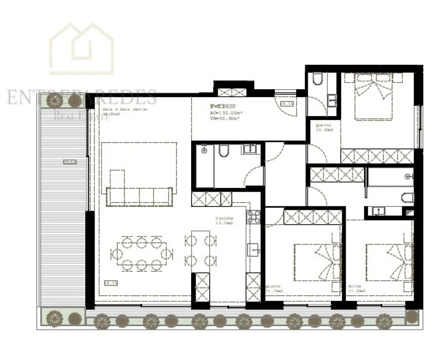 Apartamento T3 para Venda em São Felix da Marinha Foto 12