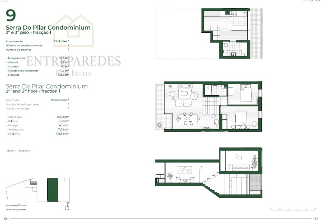 Apartamento T2 para Venda em Santa Marinha e São Pedro da Afurada Foto 12