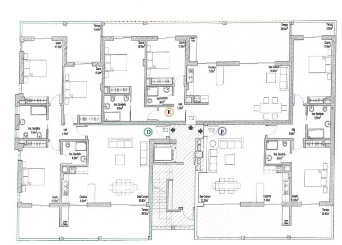 Apartamento T2 para Venda em Lagos (São Sebastião e Santa Maria) Planta 1