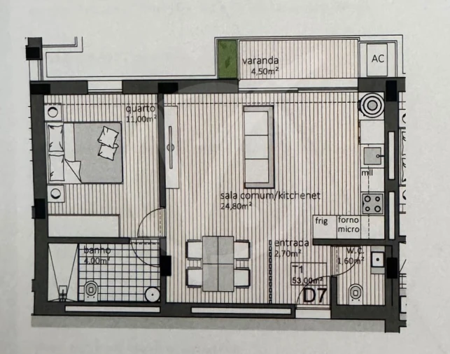 Apartamento T1 para Venda em Paranhos Foto 7