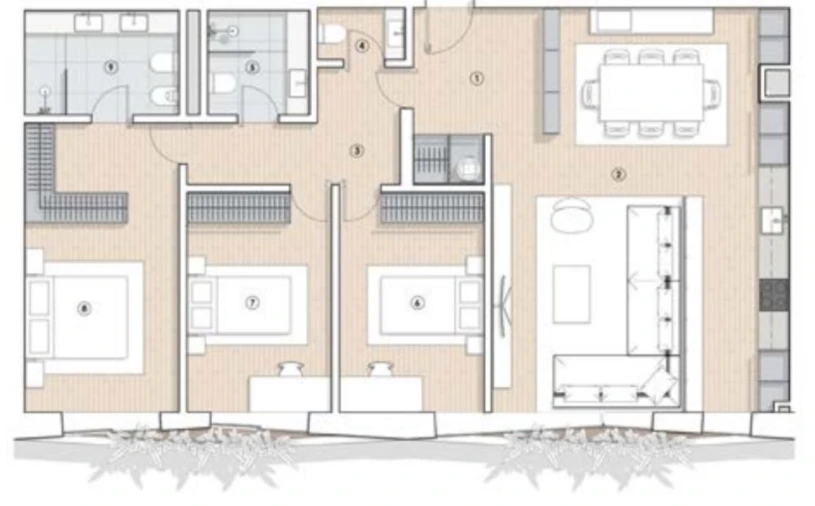 Apartamento T3 para Venda em Paranhos Planta 1