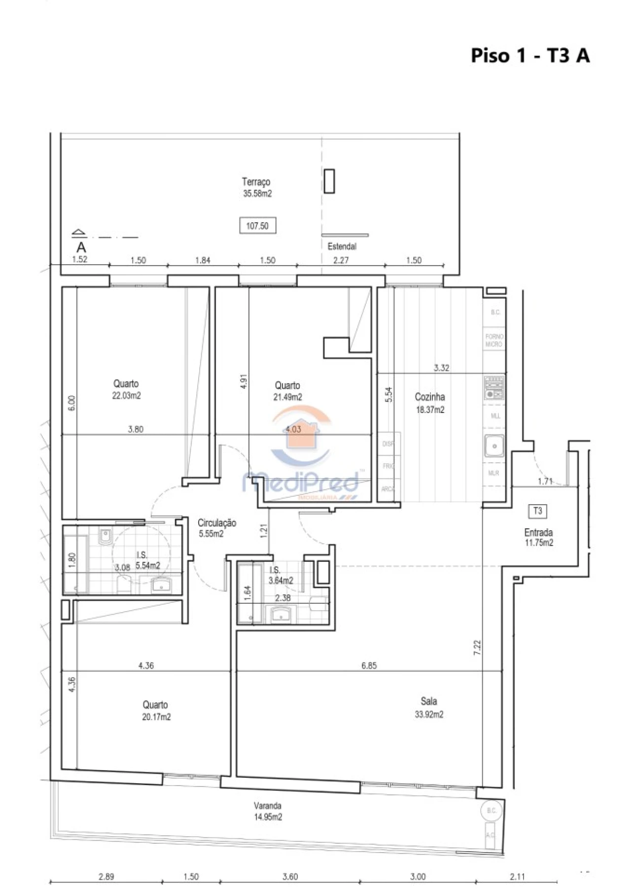 Apartamento T3 para Venda em Ramada e Caneças Foto 14