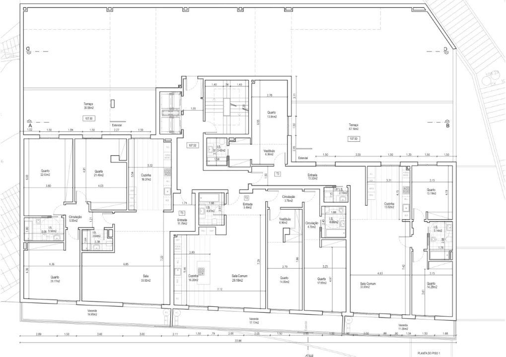 Apartamento T3 para Venda em Ramada e Caneças Planta 2
