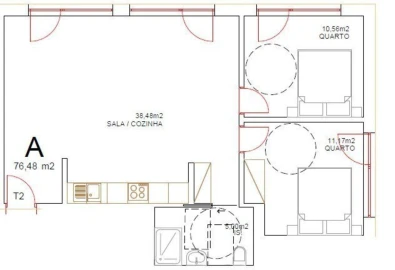 Apartamento T2 para Venda em Tondela e Nandufe