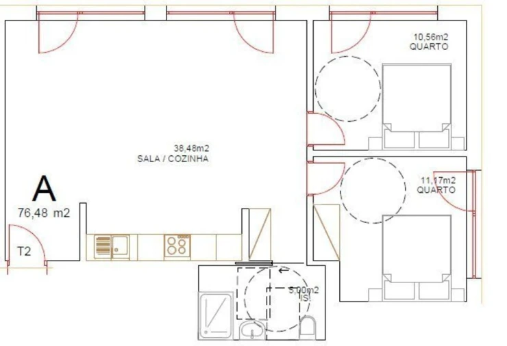 Apartamento T2 para Venda em Tondela e Nandufe Foto 6