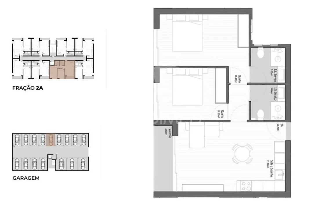 Apartamento T2 para Venda em Vila Praia de Ancora Foto 9