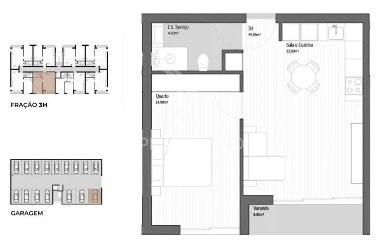 Apartamento T1 para Venda em Vila Praia de Ancora Foto 9