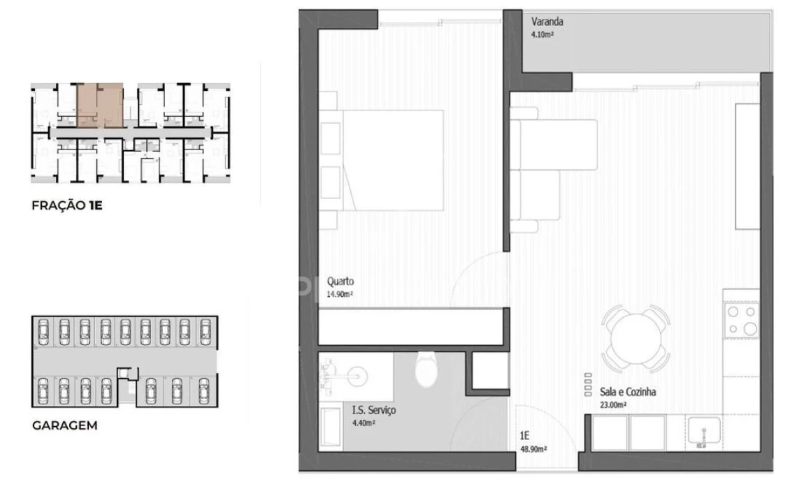 Apartamento T1 para Venda em Vila Praia de Ancora Foto 9