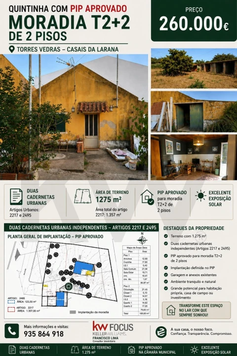 Moradia T3 para Venda em Ramalhal