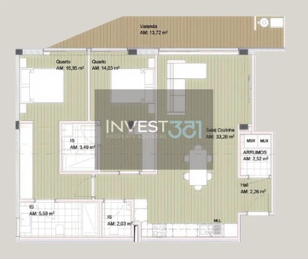 Apartamento T2 para Venda em Paços de Ferreira Foto 28