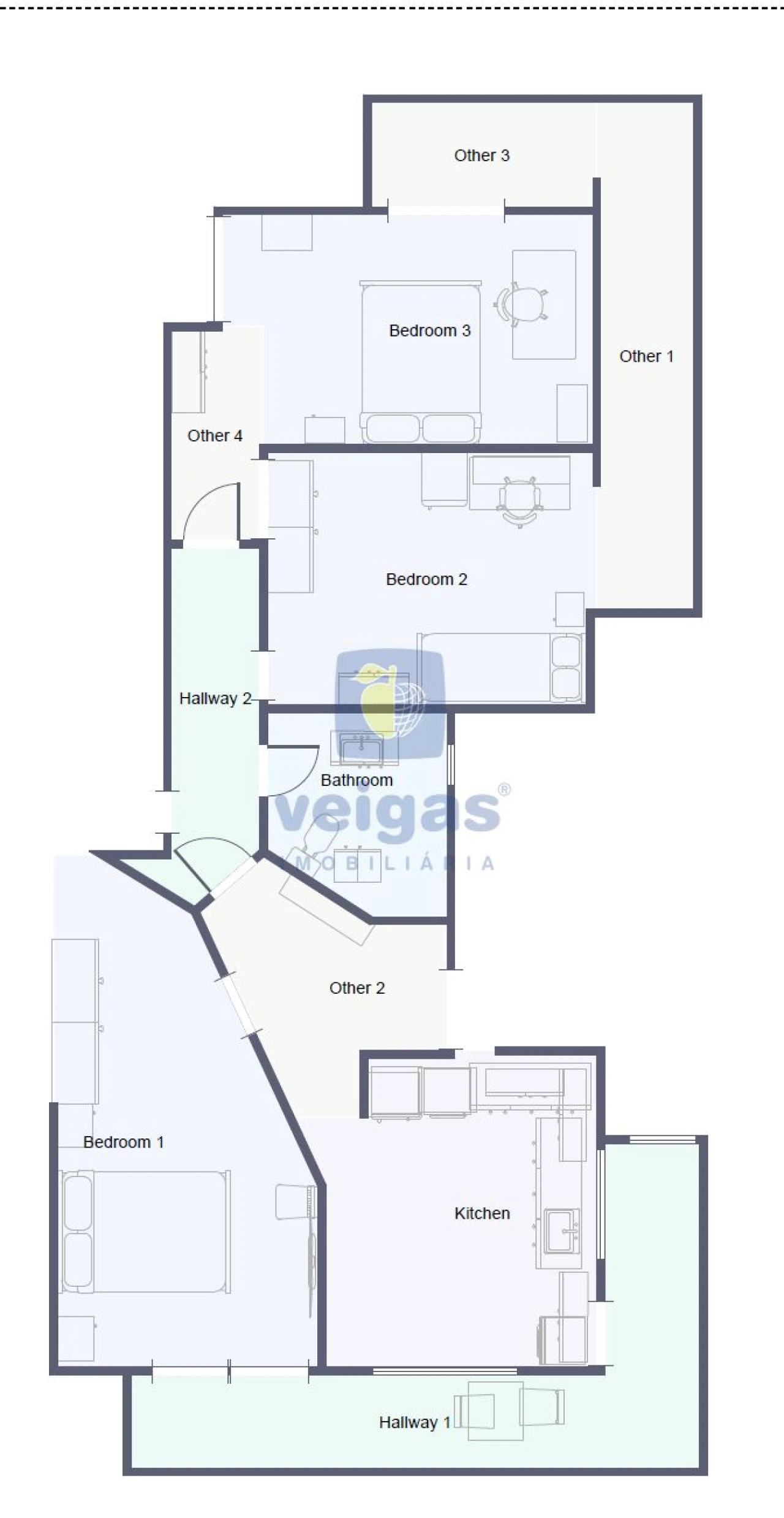 Apartamento T3 para Venda em Caldas da Rainha - Santo Onofre e Serra do Bouro Planta 2