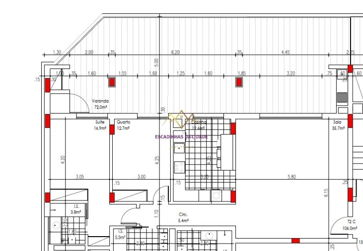Apartamento T2 para Venda em Sacavém e Prior Velho Planta 1