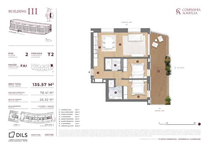 Apartamento T2 para Venda em Cedofeita, Santo Ildefonso, Sé, Miragaia, São Nicolau e Vitória Planta 1