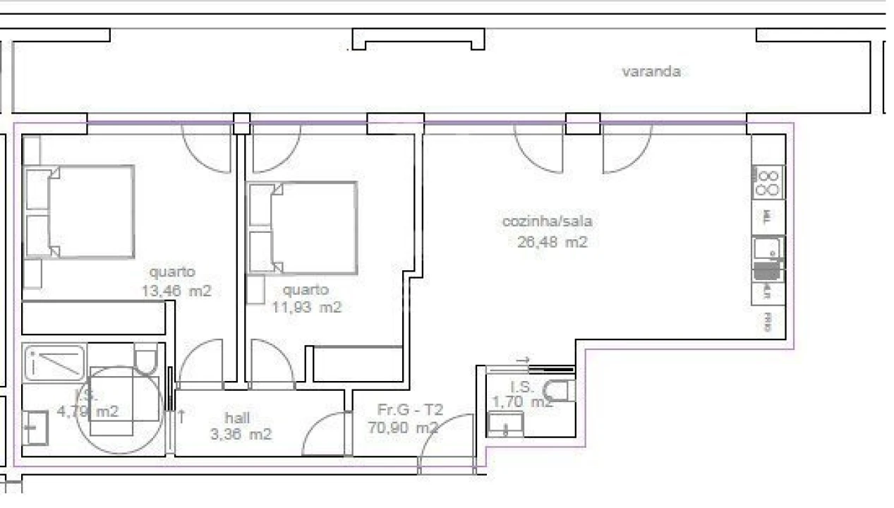Apartamento T2 para Venda em Tondela e Nandufe Foto 4