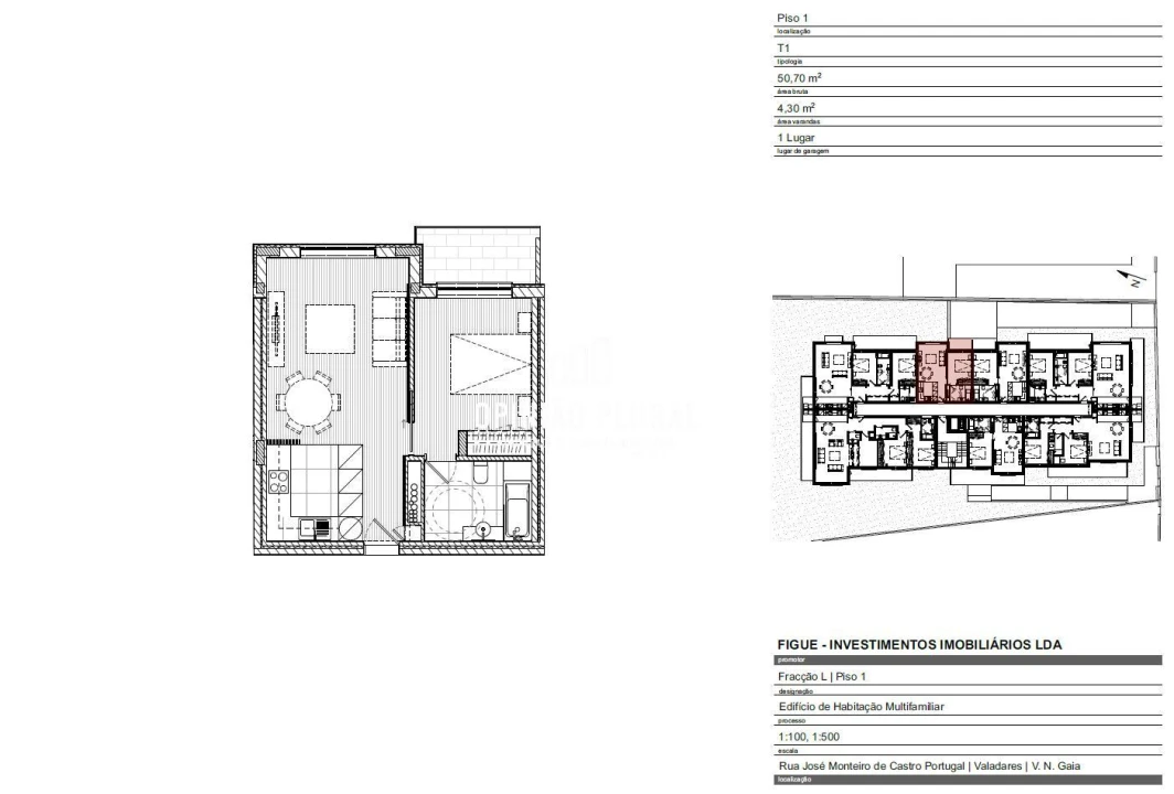 Apartamento T1 para Venda em Gulpilhares e Valadares Foto 16