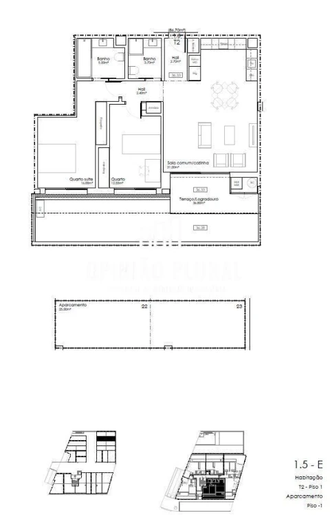 Apartamento T2 para Venda em Gulpilhares e Valadares