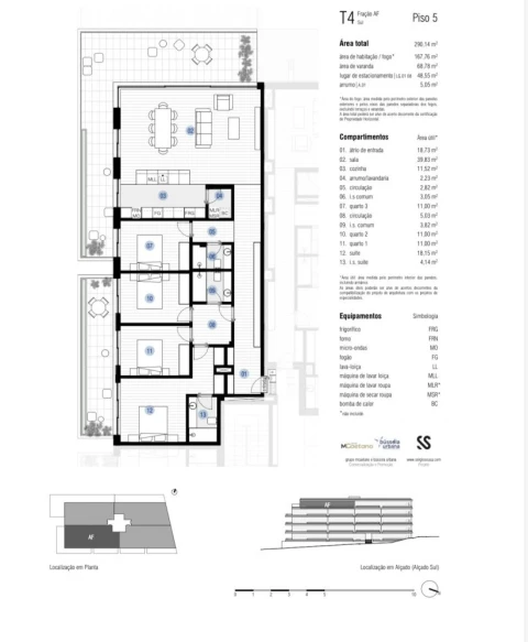 Apartamento T4 para Venda em Canidelo