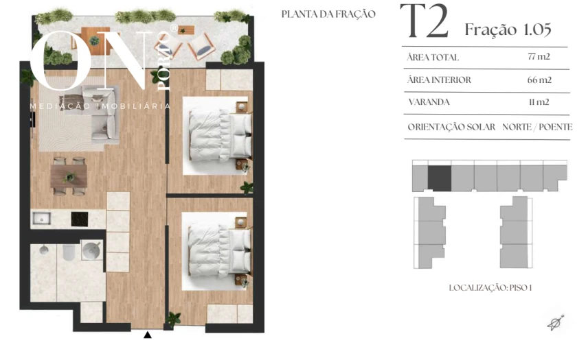 Apartamento T2 para Venda em Vilar de Andorinho Foto 8