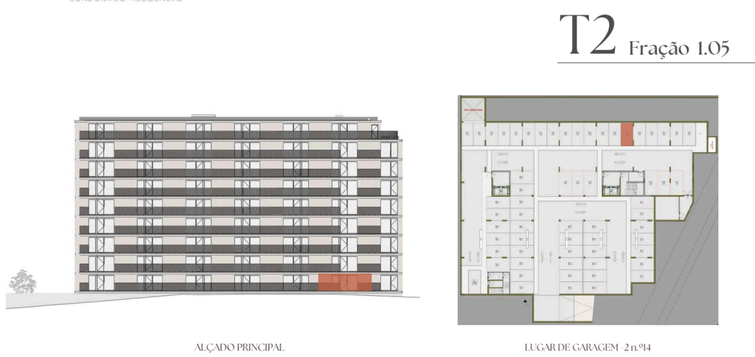Apartamento T2 para Venda em Vilar de Andorinho Planta 2