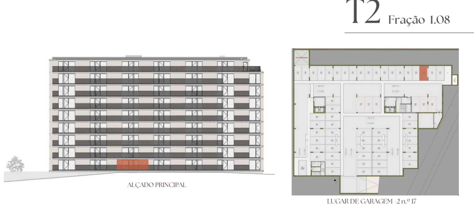 Apartamento T2 para Venda em Vilar de Andorinho Planta 2
