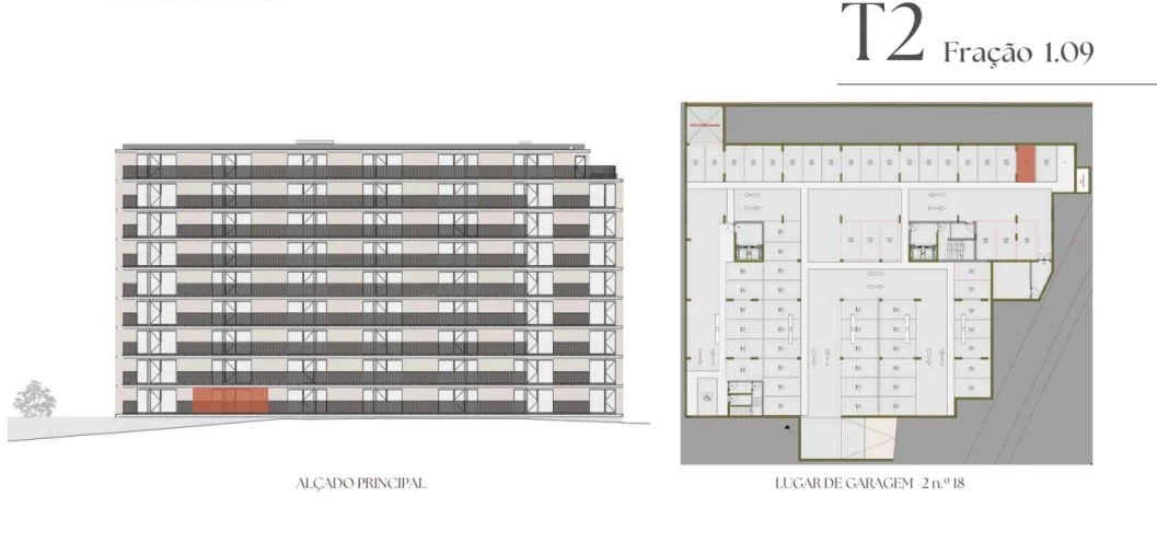 Apartamento T2 para Venda em Vilar de Andorinho Planta 2