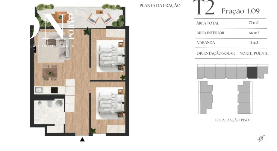 Apartamento T2 para Venda em Vilar de Andorinho Foto 8