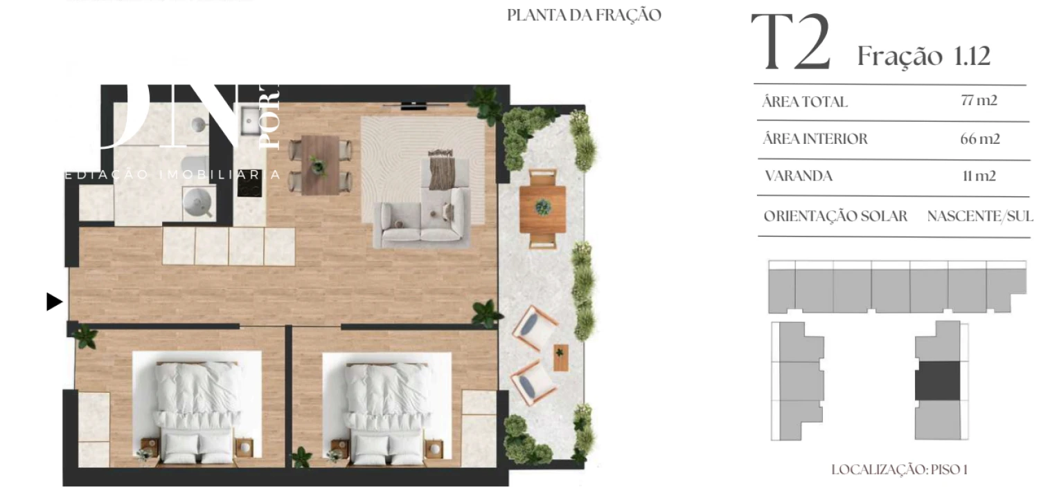 Apartamento T2 para Venda em Vilar de Andorinho Foto 8