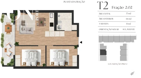 Apartamento T2 para Venda em Vilar de Andorinho