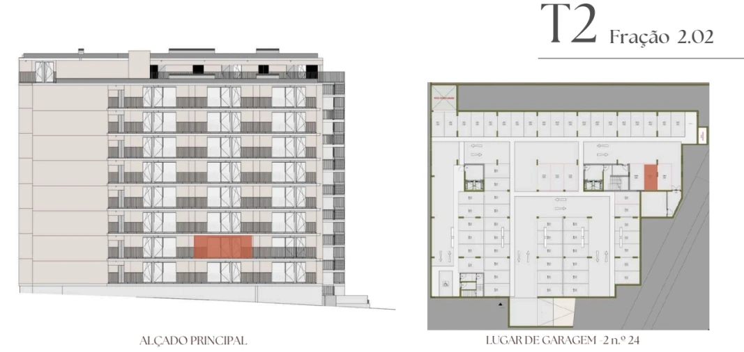 Apartamento T2 para Venda em Vilar de Andorinho Planta 2