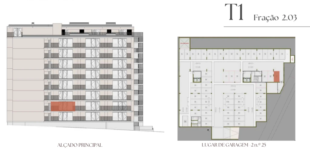 Apartamento T1 para Venda em Vilar de Andorinho Planta 2
