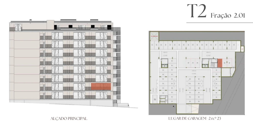 Apartamento T2 para Venda em Vilar de Andorinho Planta 2