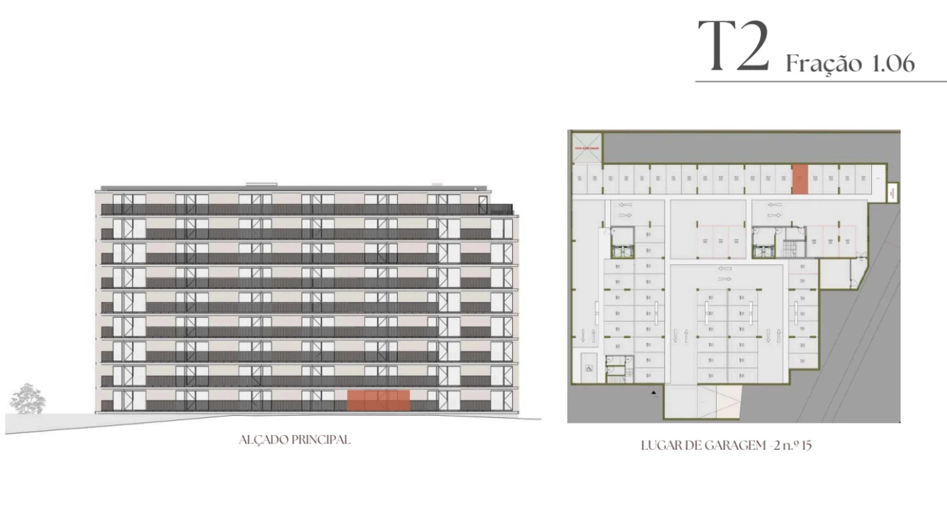 Apartamento T2 para Venda em Vilar de Andorinho Planta 2