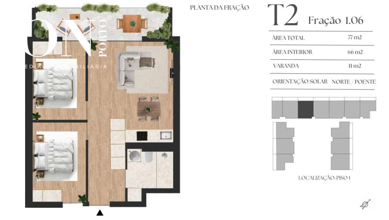Apartamento T2 para Venda em Vilar de Andorinho Foto 8